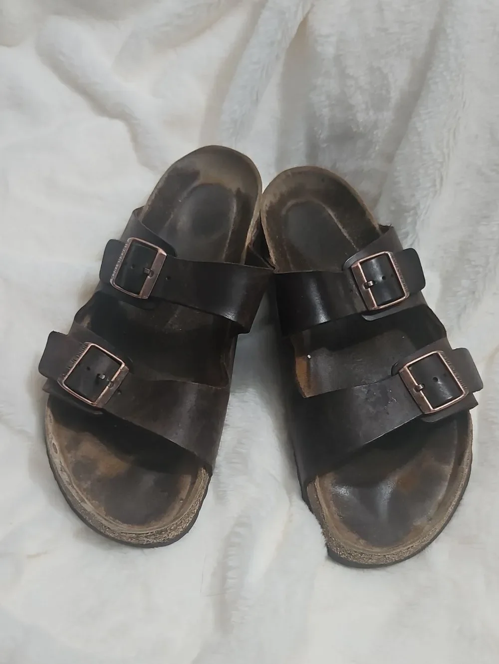 Birkenstock Arizona Oiled Leather Sandals Brown Men's EU 46 US 12 Regular Fit